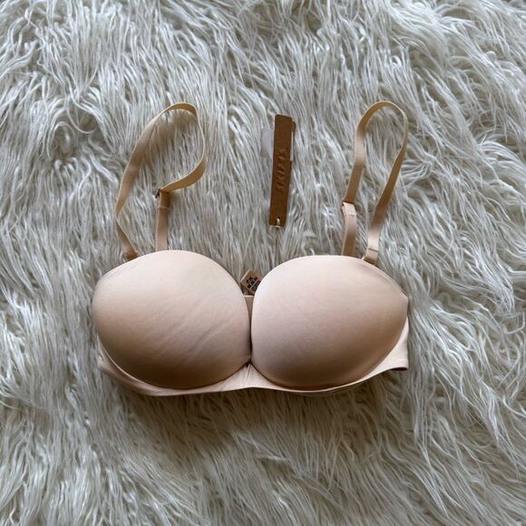 Skims Ultimate Push Up Strapless Bra Sand Size 30D - Picture 2 of 6